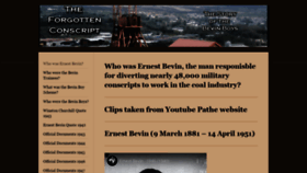 What Theforgottenconscript.co.uk website looked like in 2020 (4 years ago)