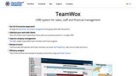 What Teamwox.com website looked like in 2020 (3 years ago)