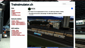 What Trainsimulator.ch website looked like in 2020 (3 years ago)