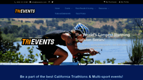 What Trievents.com website looked like in 2020 (3 years ago)