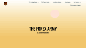 What Theforexarmy.com website looked like in 2020 (3 years ago)