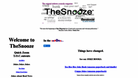 What Thesnooze.com website looked like in 2020 (3 years ago)
