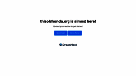 What Thisoldhonda.org website looked like in 2020 (3 years ago)