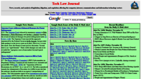 What Techlawjournal.com website looked like in 2020 (3 years ago)