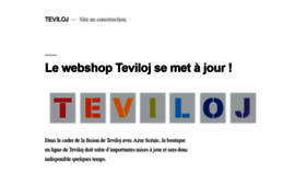 What Teviloj.fr website looked like in 2020 (4 years ago)