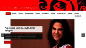What Teatrocamilohenriquez.cl website looked like in 2020 (3 years ago)