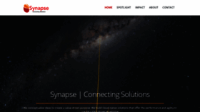What Thesynapses.com website looked like in 2020 (3 years ago)