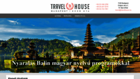 What Travelhouse.hu website looked like in 2020 (3 years ago)
