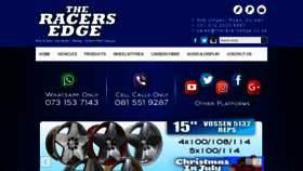 What Theracersedge.co.za website looked like in 2020 (3 years ago)