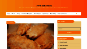 What Travelandmunch.com website looked like in 2020 (3 years ago)