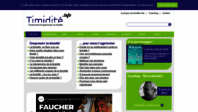 What Timidite.info website looked like in 2020 (3 years ago)