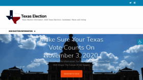 What Txelection.com website looked like in 2020 (3 years ago)