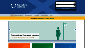 What Travelinescotland.com website looked like in 2020 (3 years ago)