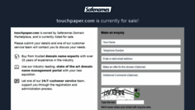 What Touchpaper.com website looked like in 2020 (3 years ago)