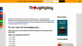 What Thoughtplay.com website looked like in 2020 (3 years ago)