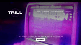 What Trillmrkt.com website looked like in 2020 (3 years ago)