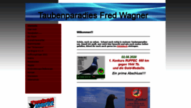 What Taubenparadies-fred-wagner.com website looked like in 2020 (3 years ago)