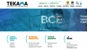 What Tecama.ru website looked like in 2020 (3 years ago)