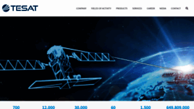 What Tesat.de website looked like in 2020 (3 years ago)
