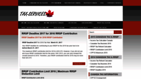 What Tax-services.ca website looked like in 2020 (3 years ago)
