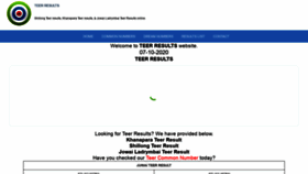 What Teerresults.com website looked like in 2020 (3 years ago)