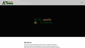 What Thesportsacademy.net website looked like in 2020 (3 years ago)