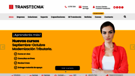 What Transtecnia.cl website looked like in 2020 (3 years ago)