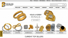What Theblingfactory.com website looked like in 2020 (3 years ago)
