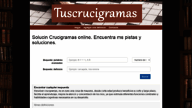 What Tuscrucigramas.com website looked like in 2020 (3 years ago)