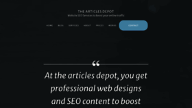 What Thearticlesdepot.com website looked like in 2020 (3 years ago)