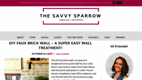 What Thesavvysparrow.com website looked like in 2020 (3 years ago)