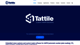 What Tattile.com website looked like in 2020 (3 years ago)