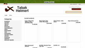 What Tabak-heimerl.de website looked like in 2020 (3 years ago)