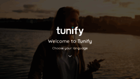 What Tunify.com website looked like in 2020 (3 years ago)