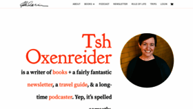 What Tshoxenreider.com website looked like in 2020 (3 years ago)