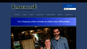 What Timberlineshoes.com website looked like in 2020 (3 years ago)