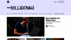 What Thebelladonnacomedy.com website looked like in 2020 (3 years ago)