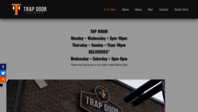 What Trapdoorbrewing.com website looked like in 2020 (3 years ago)
