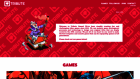 What Tributegames.com website looked like in 2020 (3 years ago)