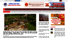 What Thanhphohaiphong.gov.vn website looked like in 2020 (3 years ago)