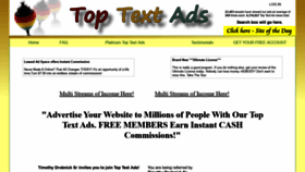 What Toptextads.com website looked like in 2020 (3 years ago)