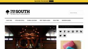 What Thisismysouth.com website looked like in 2020 (3 years ago)