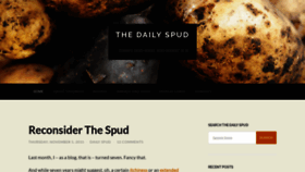 What Thedailyspud.com website looked like in 2020 (3 years ago)