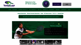 What Tennissf.com website looked like in 2020 (3 years ago)