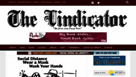 What Thevindicator.com website looked like in 2020 (3 years ago)