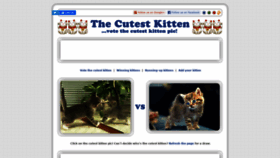 What Thecutestkitten.com website looked like in 2020 (3 years ago)