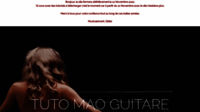 What Tuto-mao-guitare.com website looked like in 2020 (3 years ago)