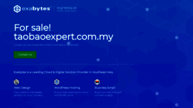 What Taobaoexpert.com.my website looked like in 2020 (3 years ago)