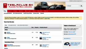 What Teslaclub.sk website looked like in 2020 (3 years ago)