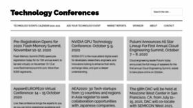 What Technologyconference.com website looked like in 2020 (3 years ago)